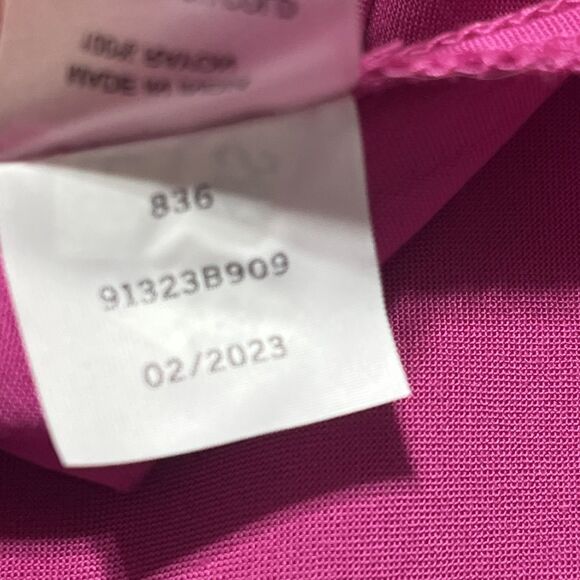 Vince Camuto Dress Womens Small Tier Maxi Sleeveless Smocked Back‎ Flowy Fuchsia - Picture 15 of 16